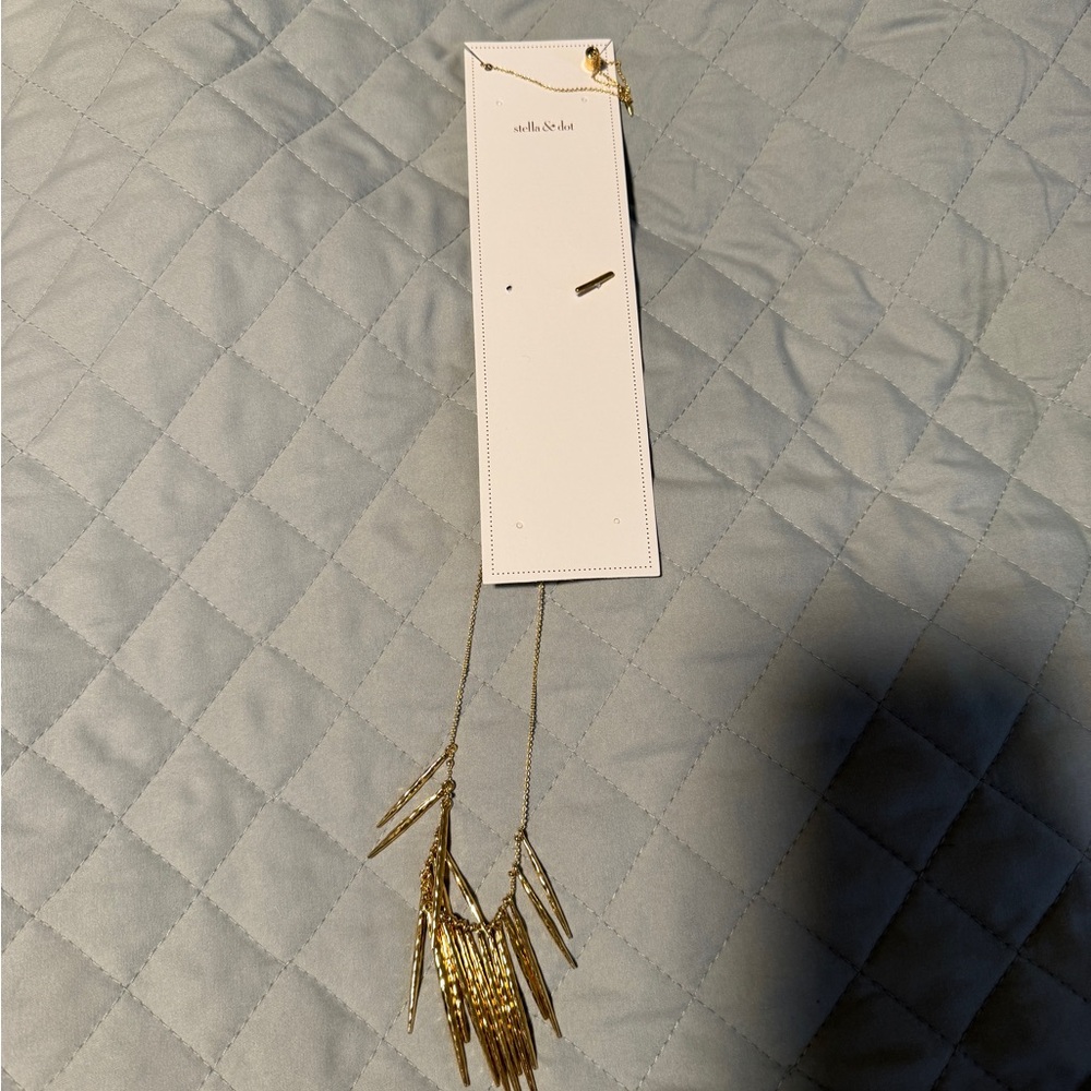 Stella And Dot Adjustable Gold Statement Necklace - image 4